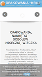 Mobile Screenshot of opakowaniakraj.pl