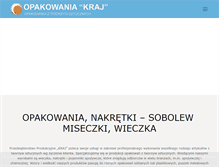 Tablet Screenshot of opakowaniakraj.pl